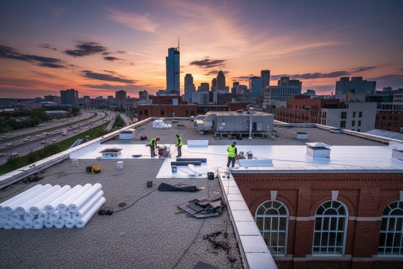 Single Ply Roof Replacement detail